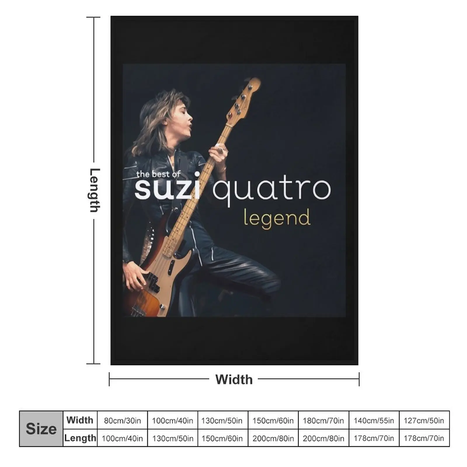 Suzi Quatro Legend Throw Blanket Summer Beddings Soft Beds Bed Fashionable bed plaid Blankets