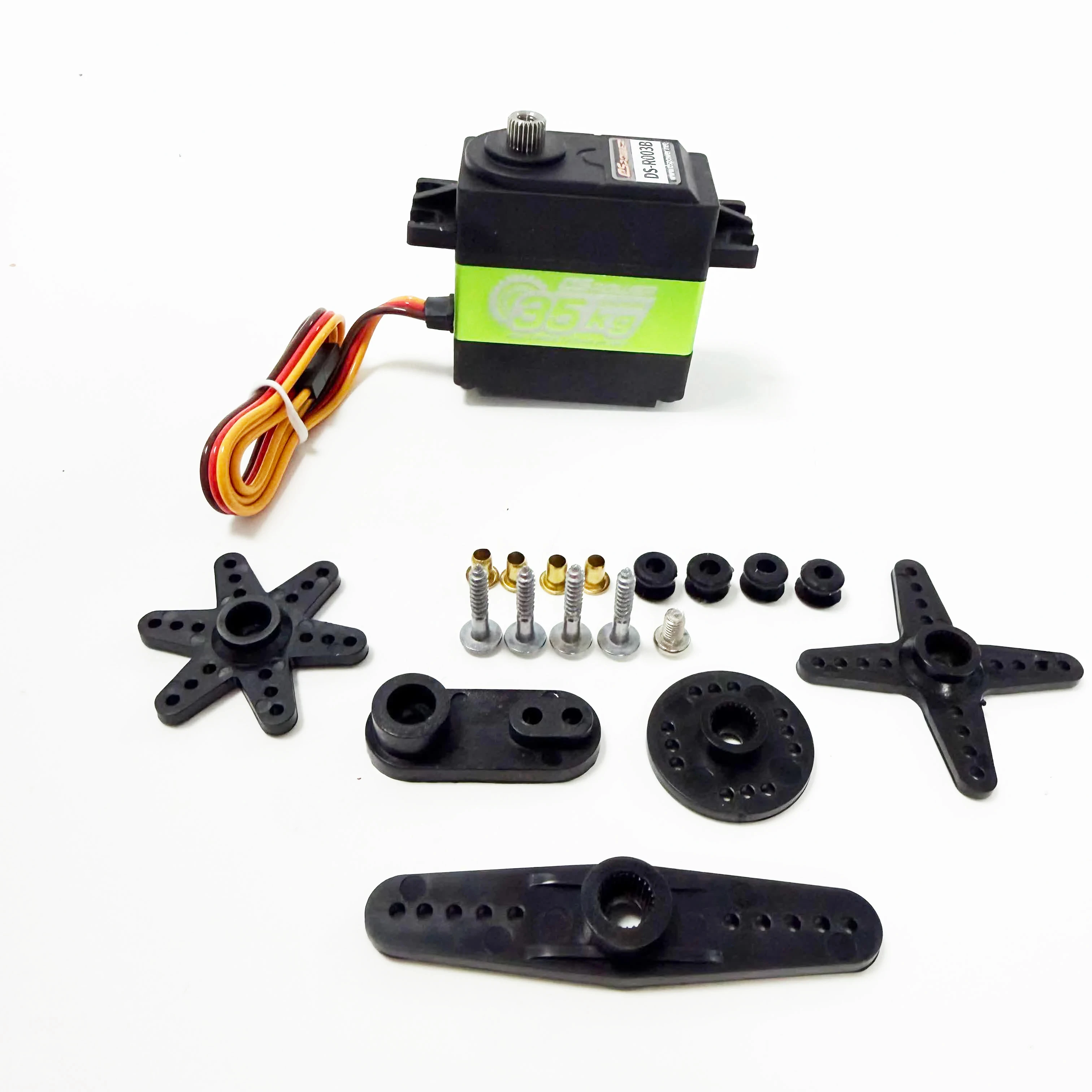 RC 1/14 Model 35KG CNC Gear-Shifting Steering Servo Frame for Tamiya Hydraulic Excavator Loader Dump Truck Tripper DIY Parts