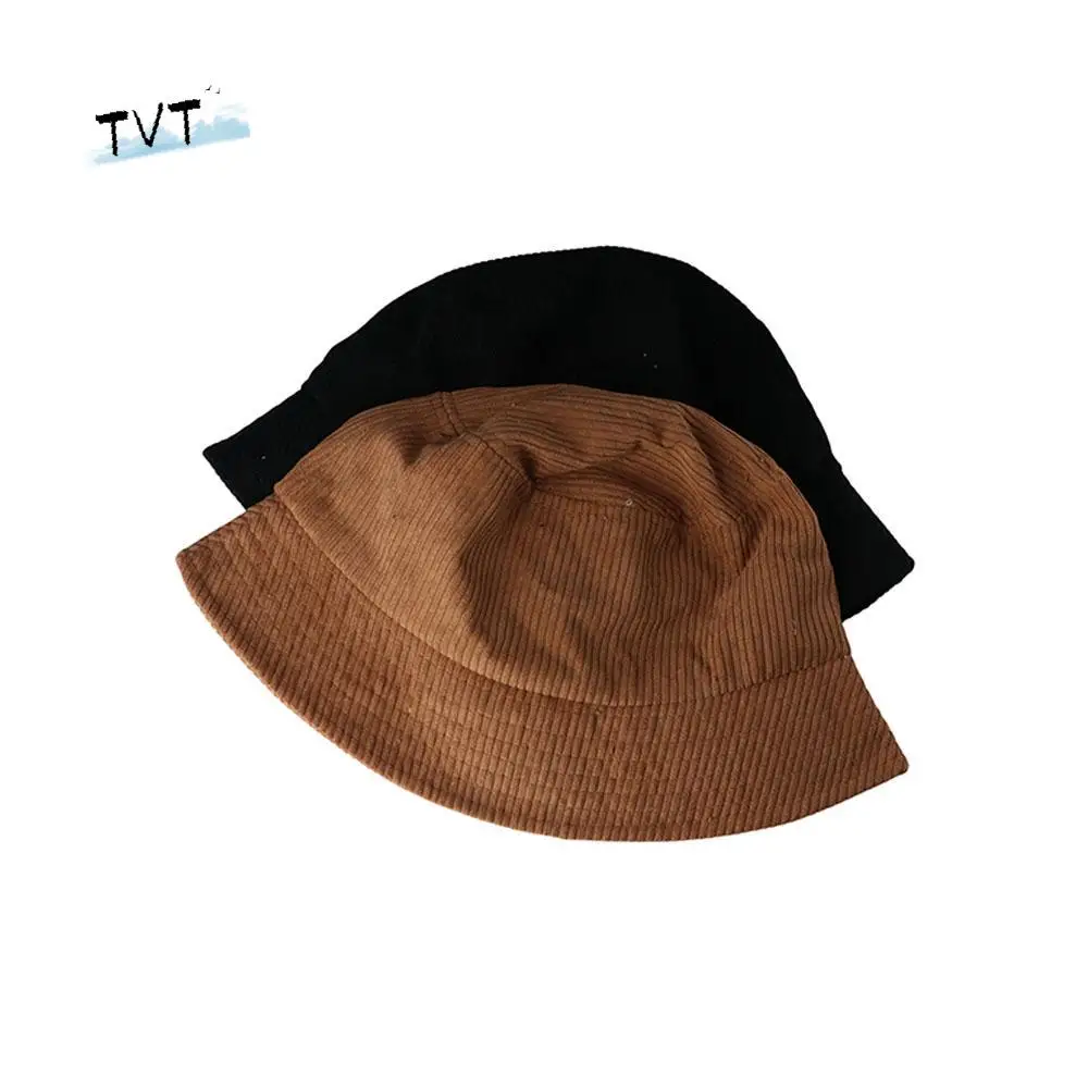 

Japanese Casual Unisex Outdoor Fashion Soft Sun Hats Women Hat Autumn Winter Corduroy Bucket Hat