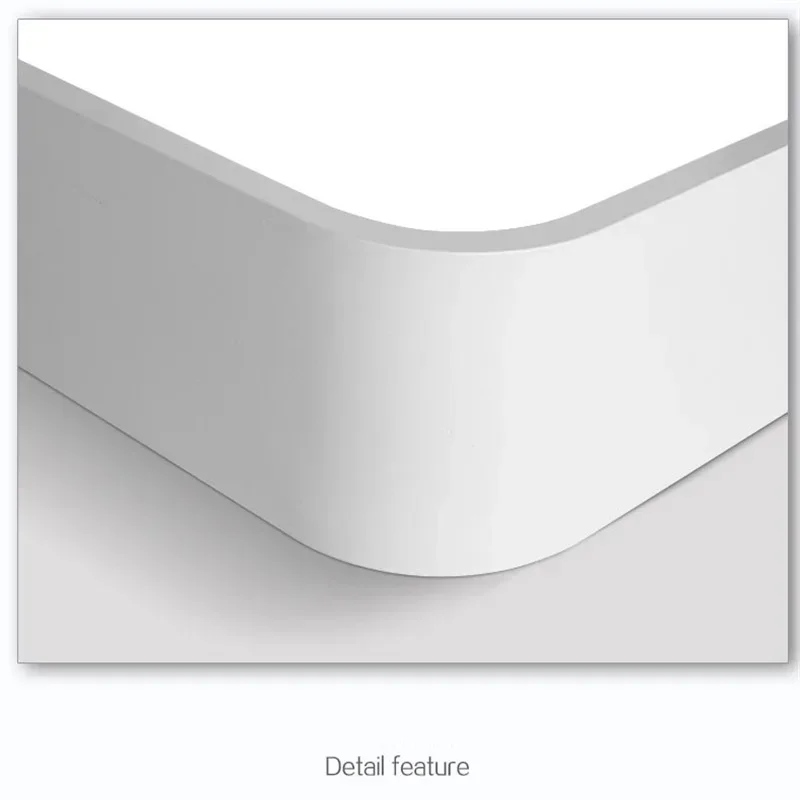 

square DIY Black / White Mordern Contracted iron Ceiling Light living room Bedroom Light Restaurant Decoration Lamp