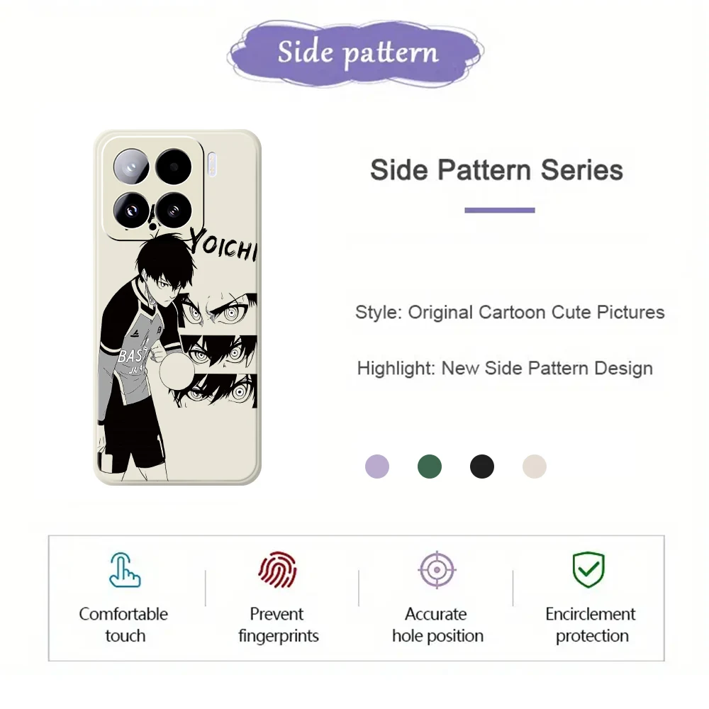 Чехол для телефона с аниме Blue Lock для Xiaomi Mi 15 Ultra Mi 14T 13T 12T 11T Pro, силиконовый чехол для Xiaomi Mi 13T Pro Mi 11T Pro, чехлы