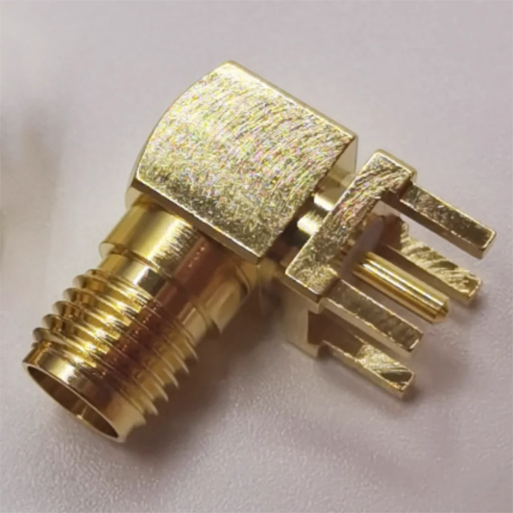 5PCS/LOT SMA-J-P-H-RA-TH1 50 Ohm RF Coaxial Connector 20Ghz Gold Plated