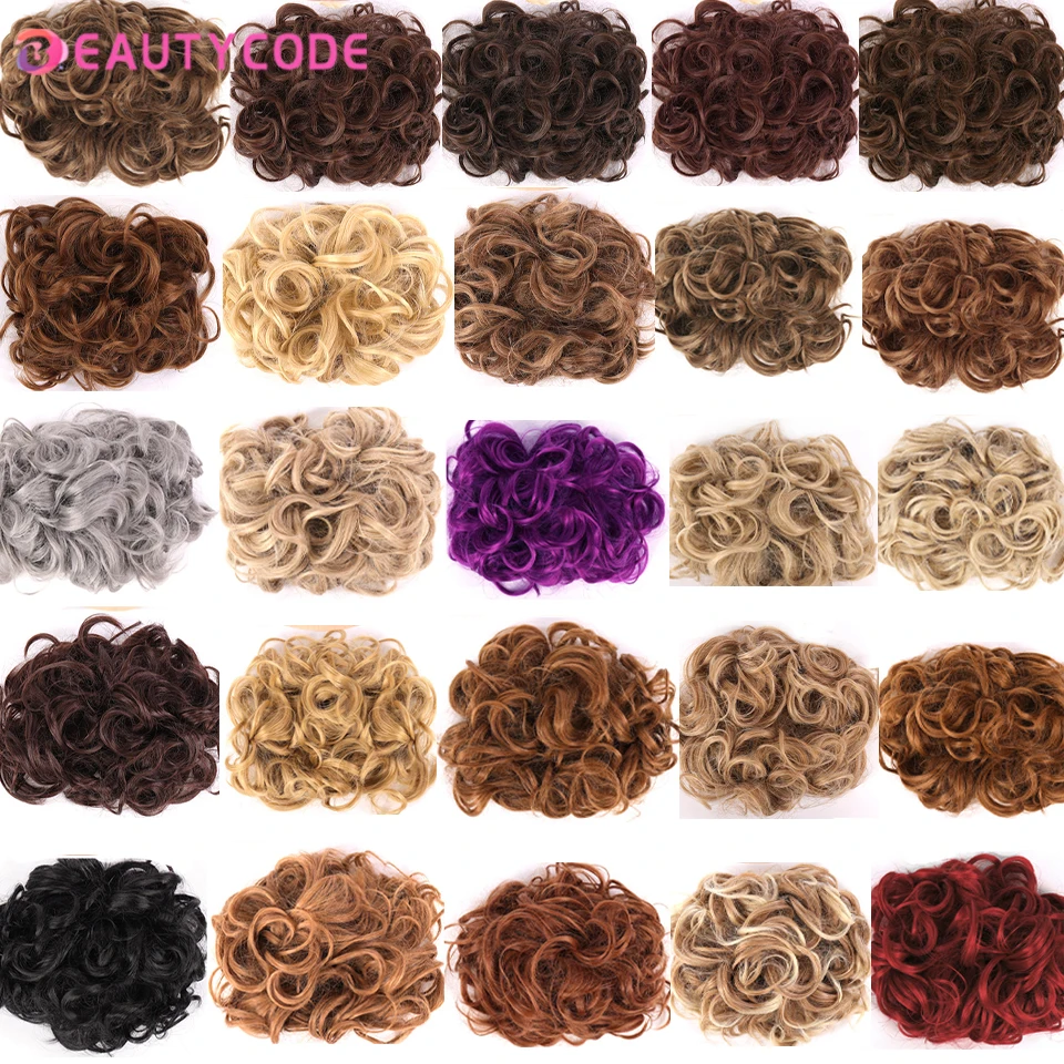 BEAUTYCODE Synthetic Large Comb Clips In Curly Hair Extension Fake Hair  Chignon Women Updo Cover Hairpiece Extension Hair Bun