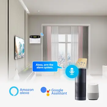 Fuers Tuya Smart WIFI 4G 2G GSM alarm systém 433MHZ bezdrátový kabelový bezpečnostní zónový Link Alexa Google senzor pohybu 8 nejlepší prodej odemknout zařízení Zong 4G - №6