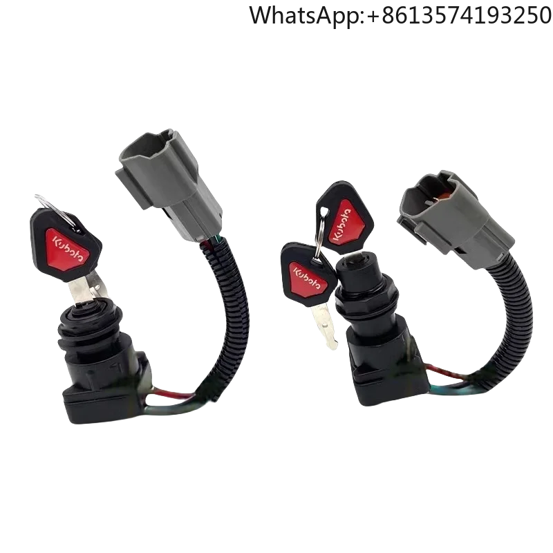 

Kubota KX155/163/175/U15/U30 Excavator Ignition Switch Key Start Electric Door Lock Parts for Construction Equipment