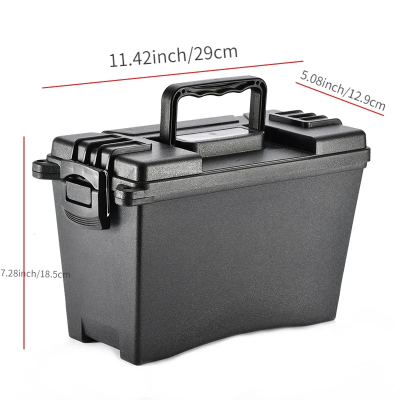 Plastic Ammo Box Military Style Storage Ammo Can Lightweight High Strength Ammo Accessory Crate Storage Case Tactical Bullet box