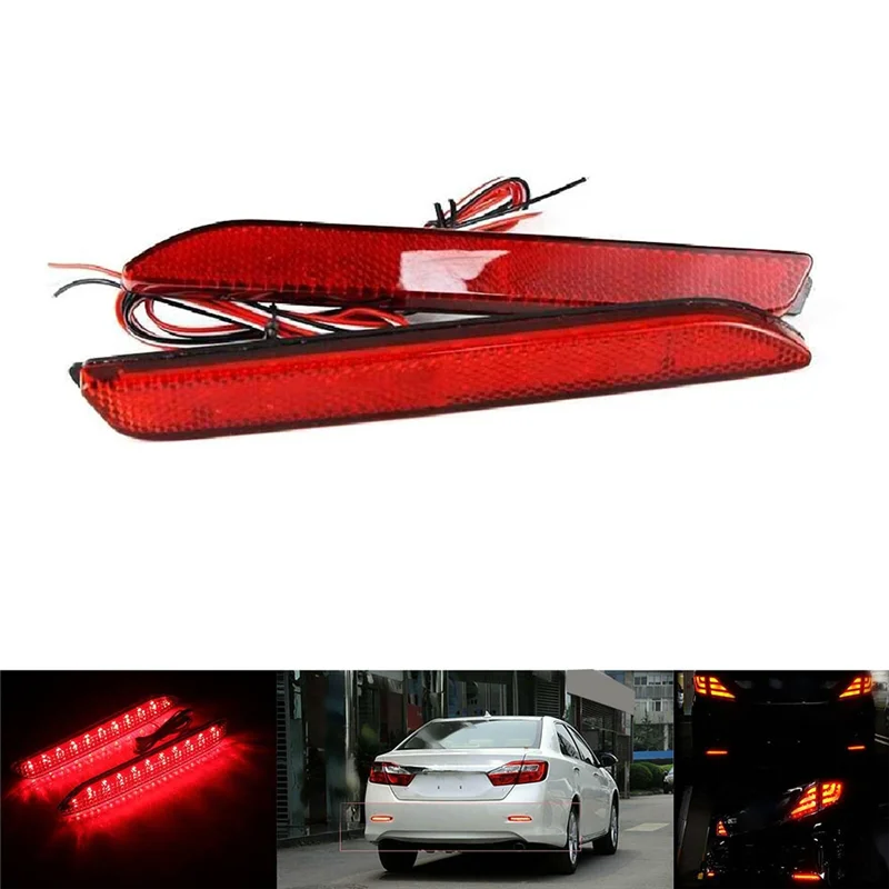 Red Lens Bumper Reflector Brake Rear Bar Light Rear Tail Light Turn Signal LED Car for Toyota for Lexus 8192008010