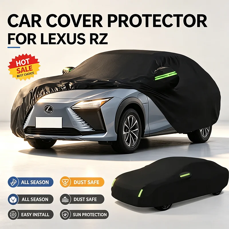 For Lexus RZ Oxford Cloth Full Car Cover Waterproof Dustproof UV Sun Snow Outdoor Protection