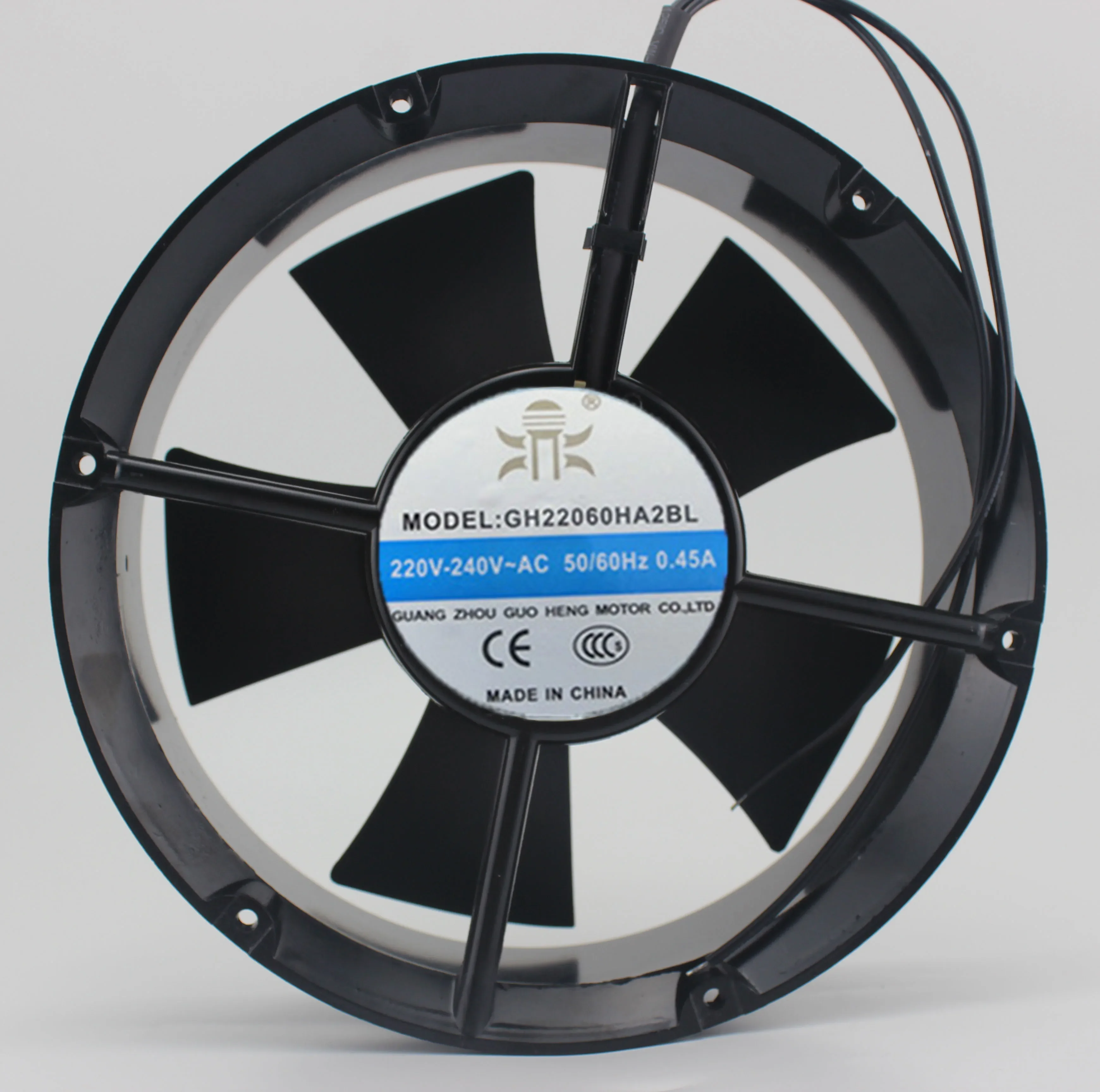 

GH20060HA2BL Вентилятор охлаждения сервера переменного тока 220/240 В 0,45 А 200x200x60 мм