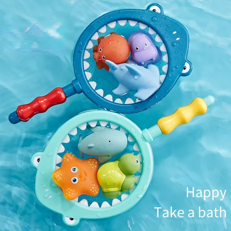 

Baby Toys Children Animal Bath Toys Floating Water Toys Soft Rubber Sensor Shower Game Toys for Boys and Girls Baby Bath