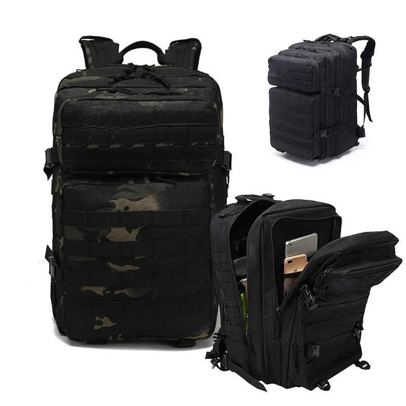 

50L Camouflage Backpack Men's Tactical Bag Backpack Hunting Hiking Backpack Waterproof and Insectproof Bag