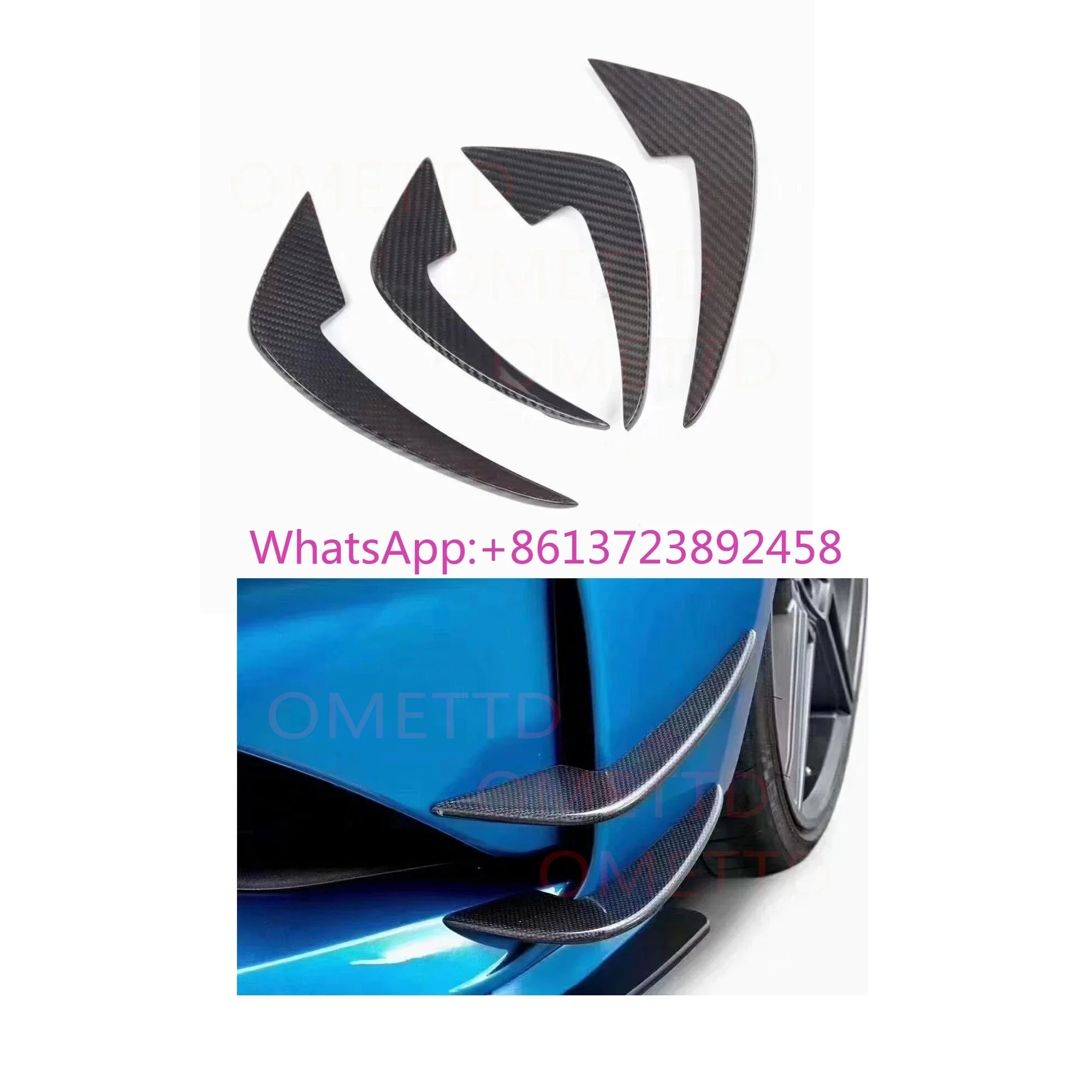 

Direct Sale AC Style M2C F87 Carbon Fiber Front Bumper Fins Canards for BMW M2 F87 Front Bumper Trims Canards 4pcs/set 2016+