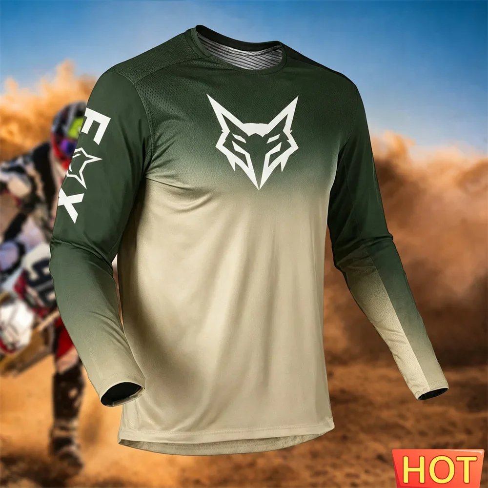 Herren Motorrad-Abenteuer-Shirt, Sommer-Mountainbike-Offroad-Langarm-Trainings-Top, 3D Herren Motorrad-T-Shirt – Detail 5