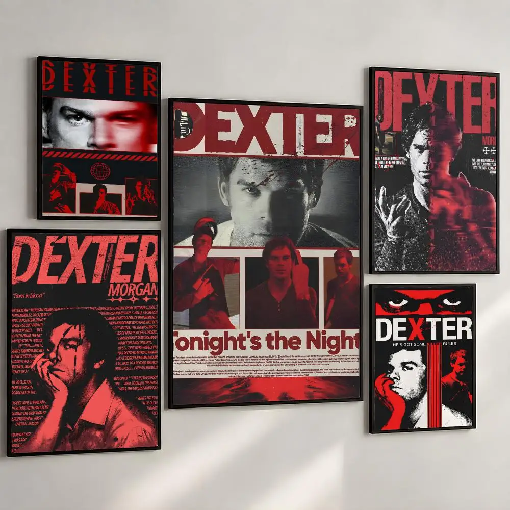 TV Dexter Dexter Morgan Poster PP Wall Art Print Removable Water-Resistant Home Decor For Bedroom Apartment Gift