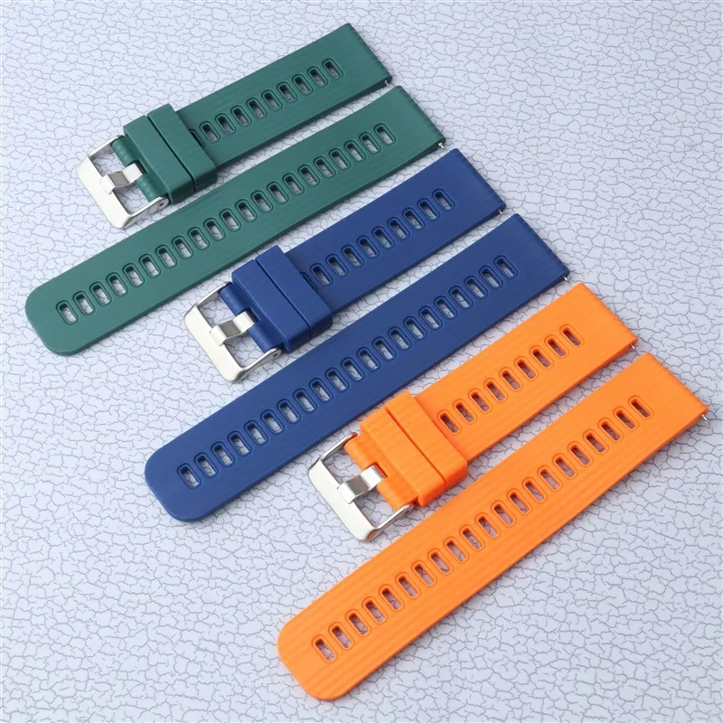 22 مللي متر الإفراج السريع لينة حزام ساعة سيليكون استبدال ل العالمي مطاط مقاوم للماء حزام (استيك) ساعة سوار الملحقات