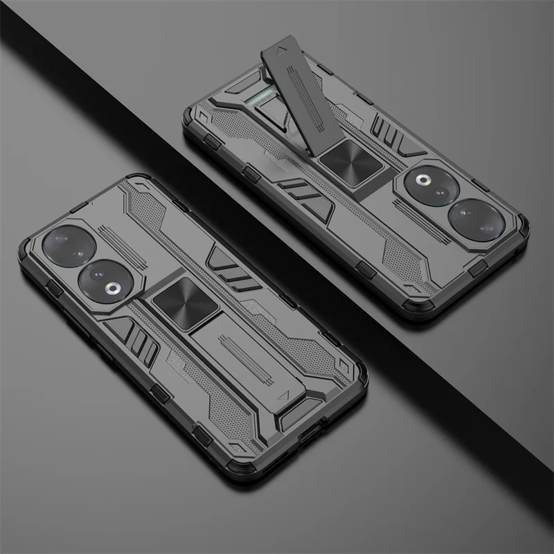 Armor Funda For Honor 90 5G Case Car Magnetic Holder Stand Phone Back Cover For Xonor Honer Honar 90 Honor90 5G Shockproof Coque