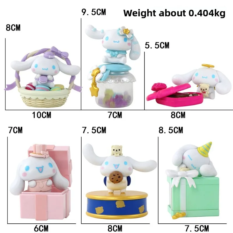 Figurka Sanrio Jade Cinnamon Dog Kulomi, prezent na Walentynki, urocza ozdoba, modny zabawka, blind box, prezent dla dziewczynki