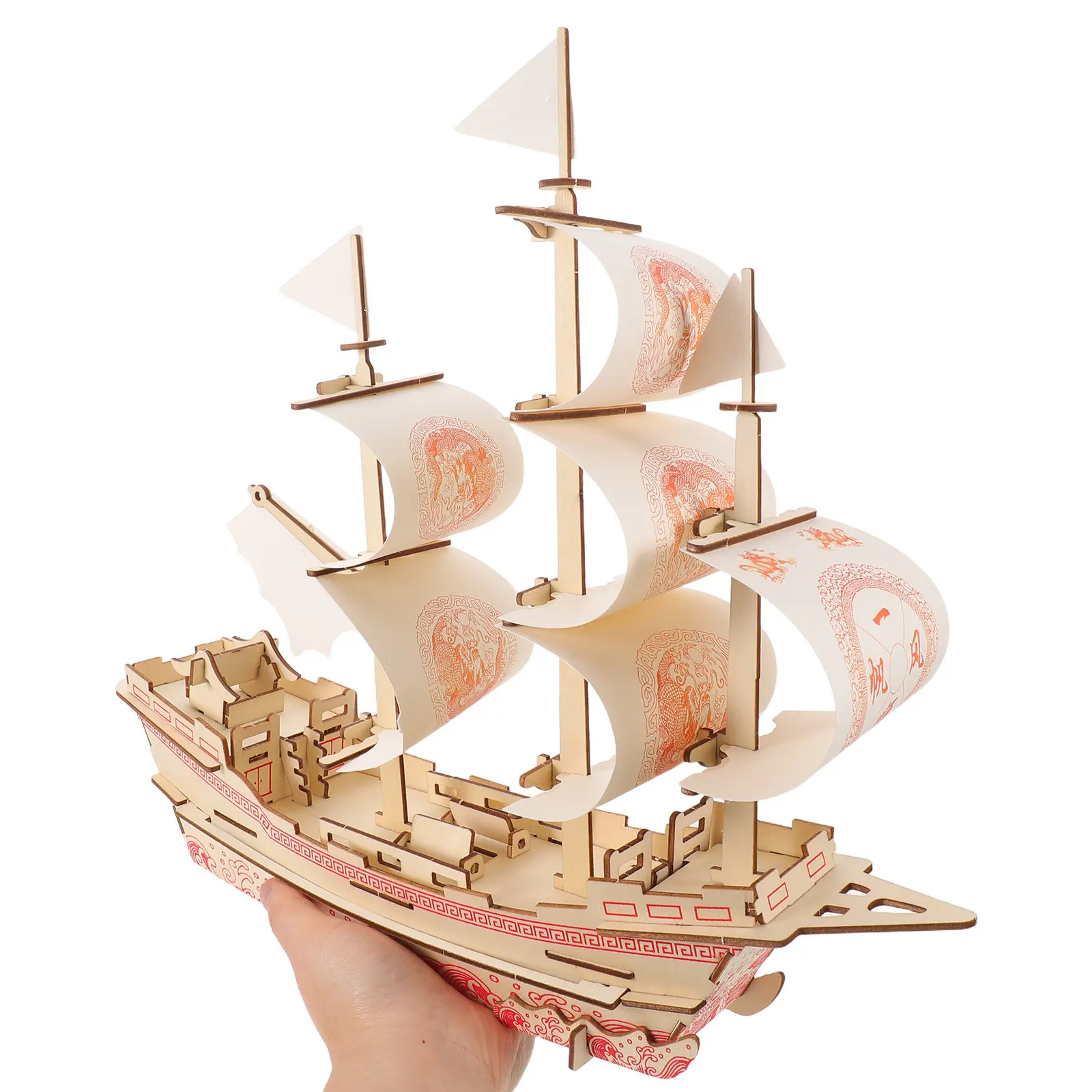 

Деревянный 3D-пазл «Винтажный парусник»: набор для сборки своими руками, морской декор для взрослых, украшение для рабочего стола и комнаты, деревянные сборные пазлы