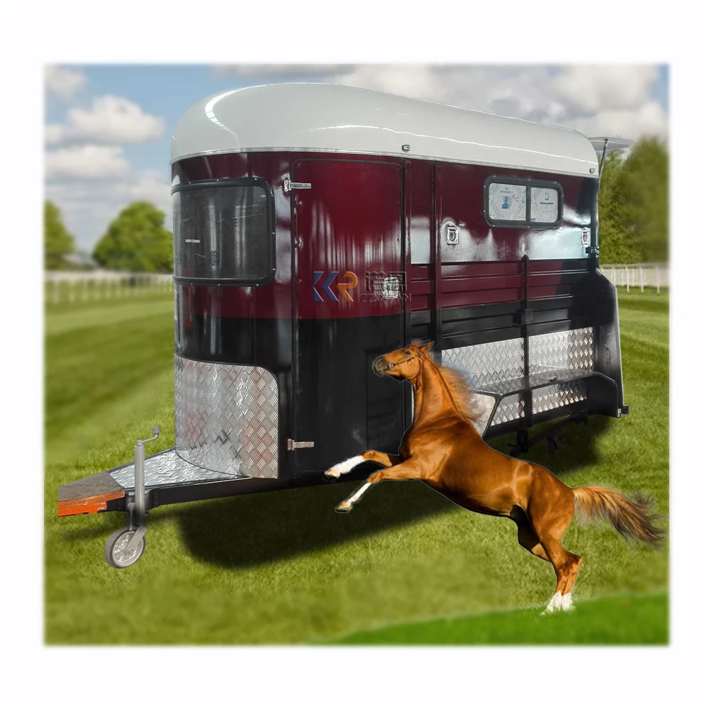 Australia Standard New Zealand 2 Horse Float 3/4 Horse Trailer Camper Trailer Hot Sell