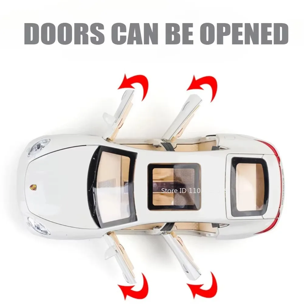 Panamera Cayenne S – modèle de voiture en alliage moulé sous pression, échelle 1:24, Mini véhicules, son et lumière, portes ouvertes, cadeaux pour enfants