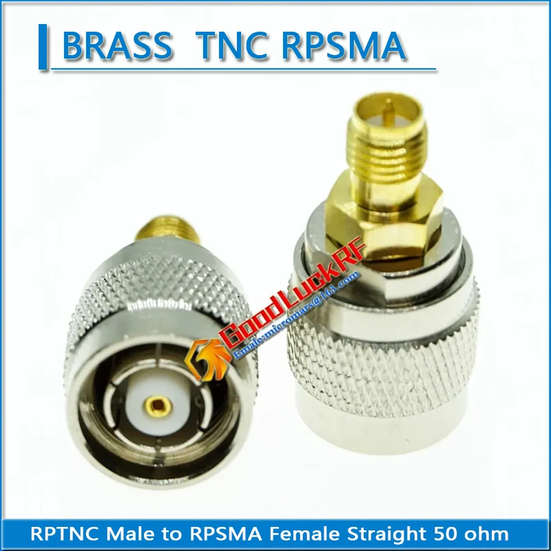 RP-SMA RP SMA RPSMA Female to RP-TNC RP TNC RPTNC Male Gold Plated Straight Coaxial RF Connector Adapters 50 ohm