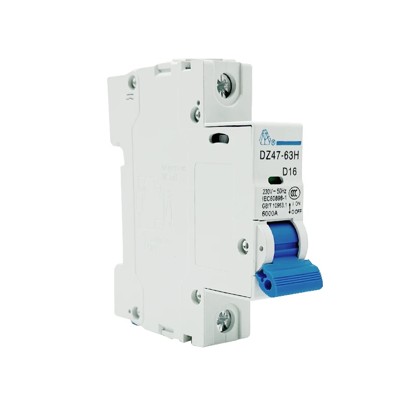 Picture 4: DZ47-63H 1P Miniature Circuit Breaker  Rated Current Plastic and Copper Din Rail Mounting Protection 6A