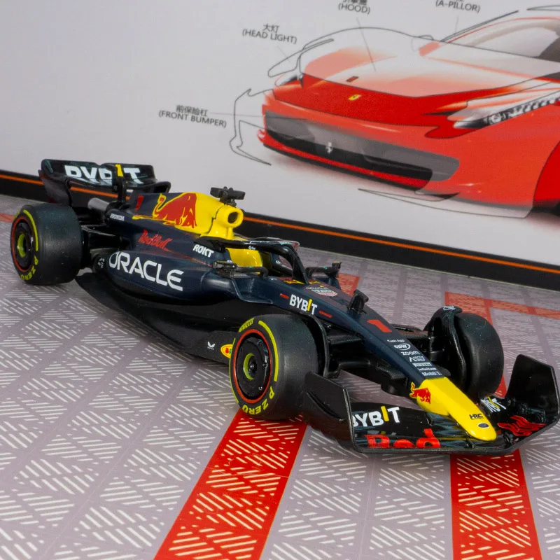 rastar 1:32 simulation Red Bull RB19 F1 Formula rally car alloy model rich details, fine workmanship, and good quality - view 2