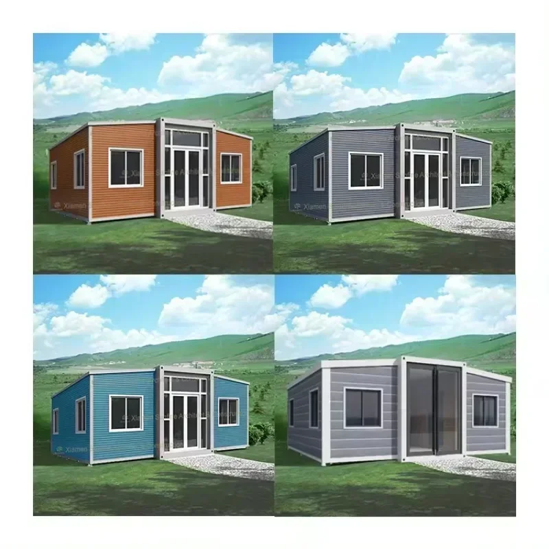 Fast Build Prefabricated Residential Houses Portable Container House 20FT 40FT Expandable Container House