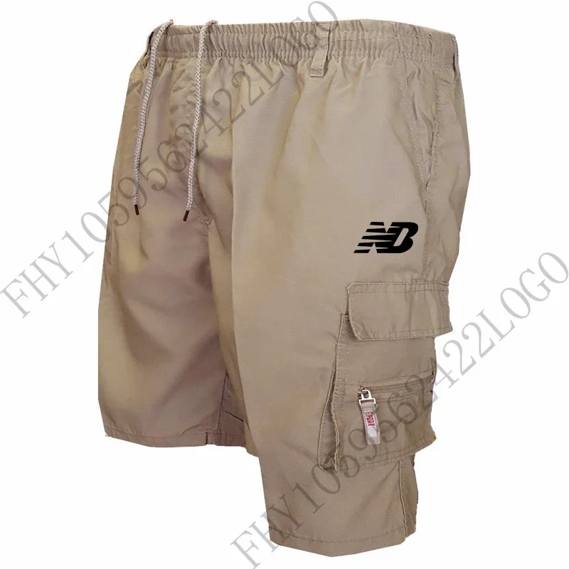 2025 Summer Stretch waist casual Quick drying Camouflage jogging shorts Men's breathable cargo shorts Fitness Hiking shorts