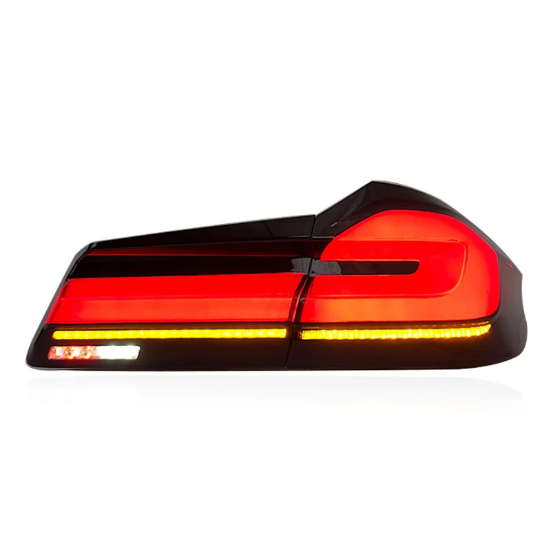 Suitable for BNW 5 Series G38 taillight assembly 18-20 G30 retrofit 21 new smoked black LED taillight assembly