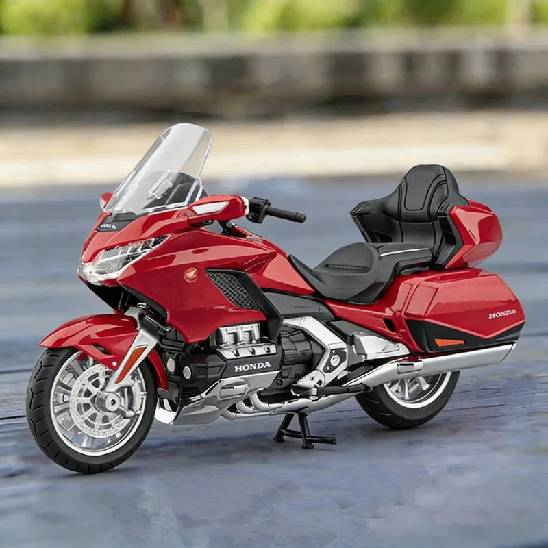 

1:12 HONDA Gold Wing GL1800 Alloy Street Motorcycle Model Diecasts Metal Leisure Touring Motorcycle Model Sound Light Kids Gifts