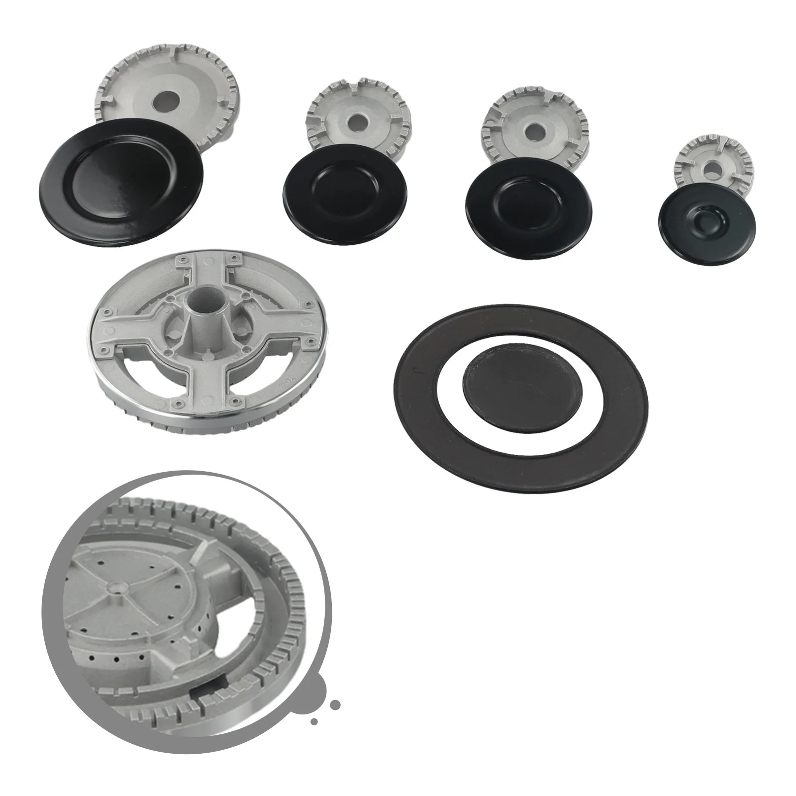 Stove Cap Kit for Sabaf Gas Ranges Crown Flame Cover Replacement to Maintain Consistent Flame Coverage on Cooktop
