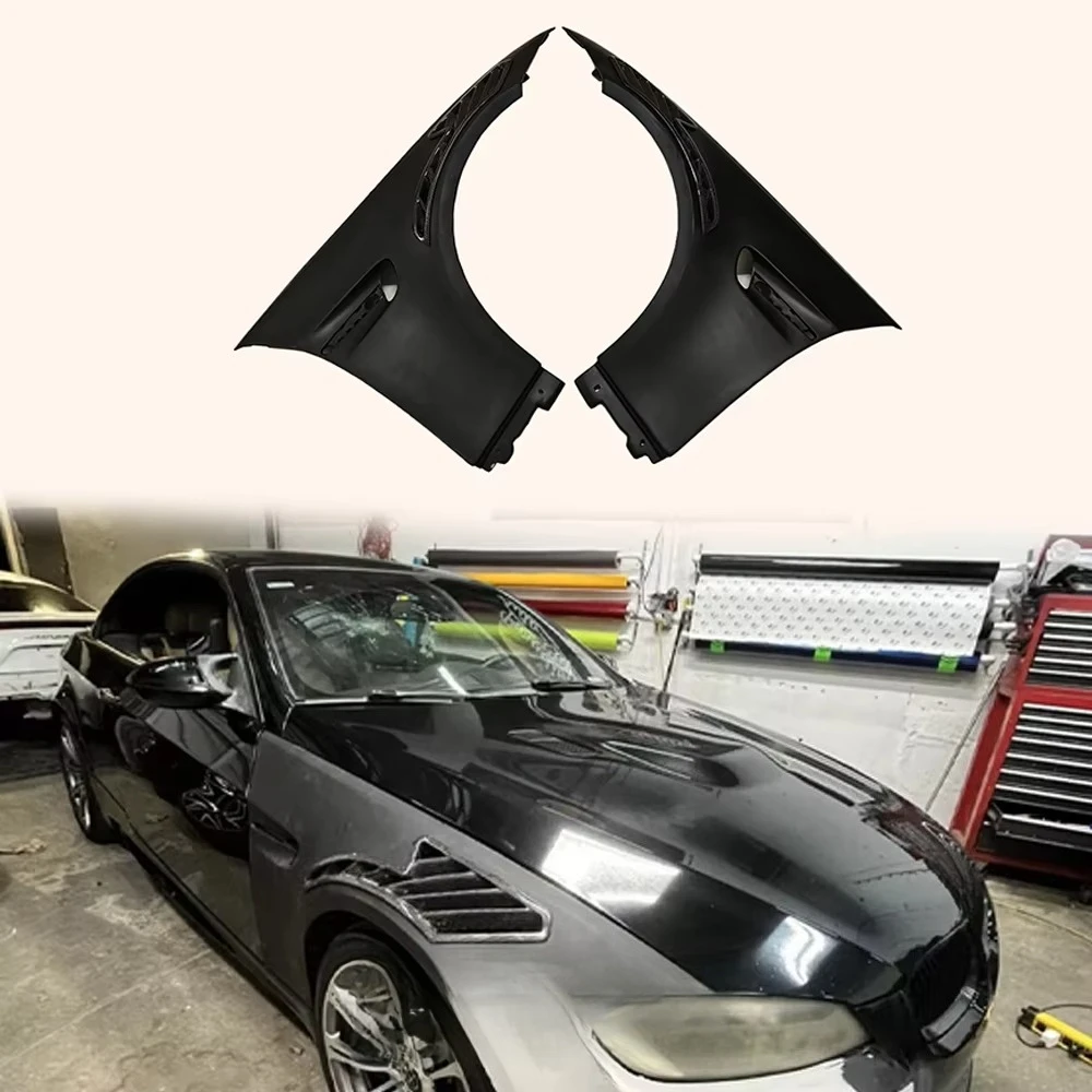 

For BMW E92 Real M3 KZ Style Vented Cooling Front Fender Pair (Carbon in Vents)