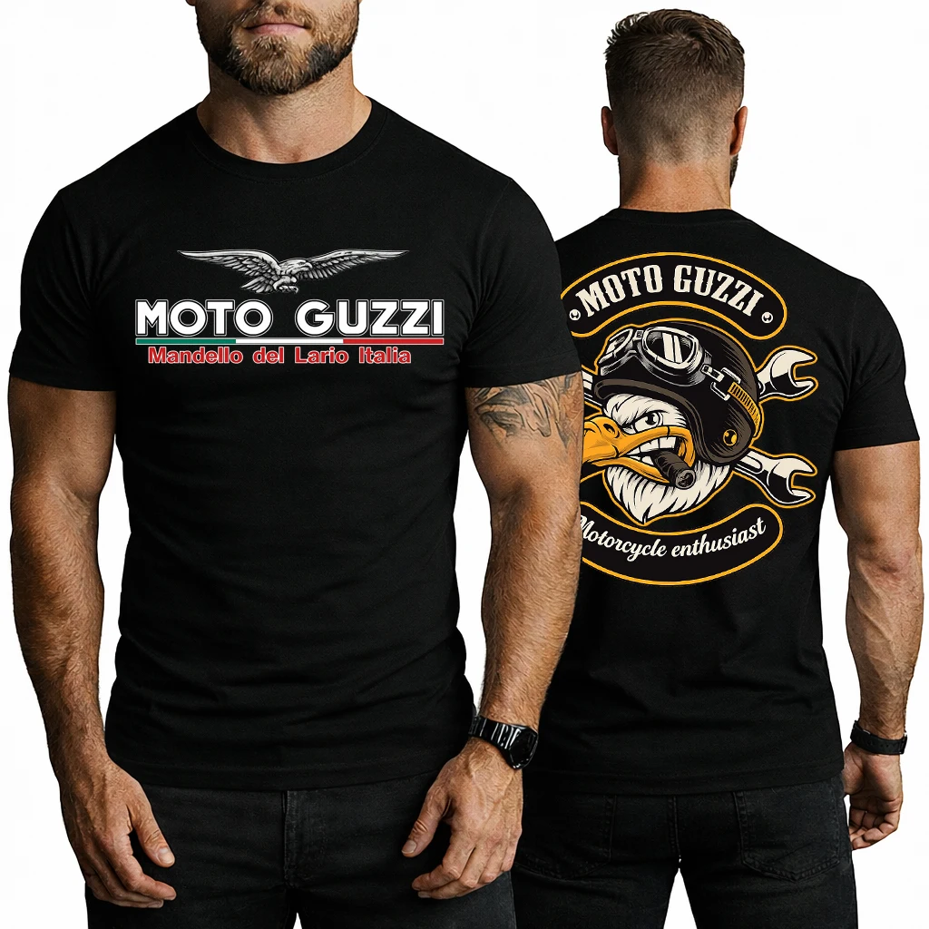 

Футболка из хлопка для фанатов мотоциклов Moto Guzzi: стильная и удобная одежда для повседневной носки и активного отдыха на природе