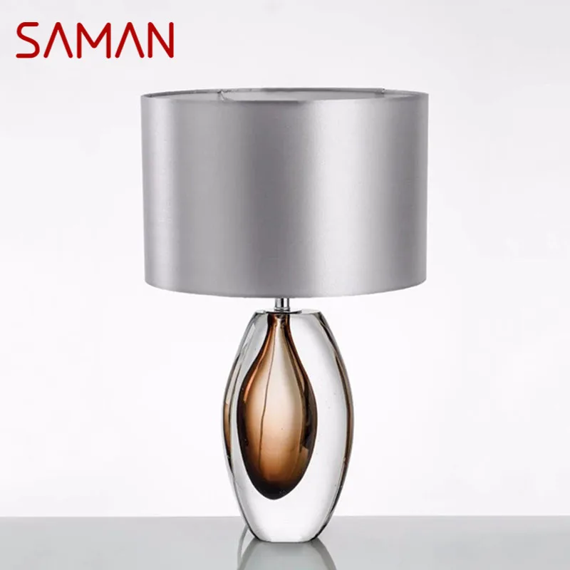 Saman Nordic Glazuur Tafellamp Moderne Art Iiving Kamer Slaapkamer Studeerhotel Geleid Persoonlijkheid Originaliteit Bureaulamp