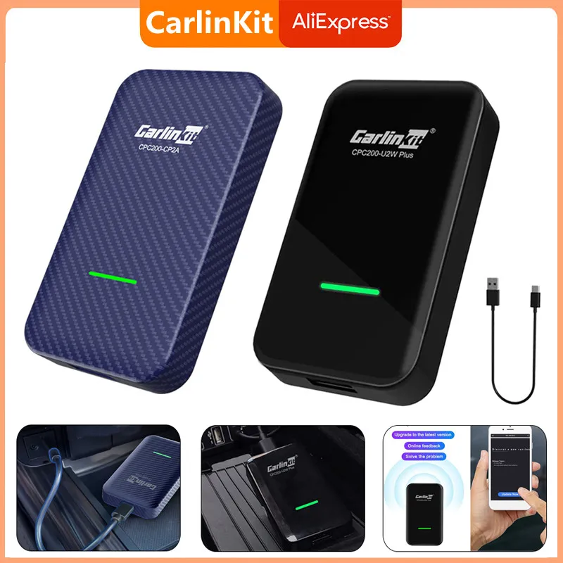 CarlinKit 4.0 Wireless Android Auto CarPlay Adapter CarPlay Dongle Auto Connect Compatible With Wired CarPlay USB Plug And Play