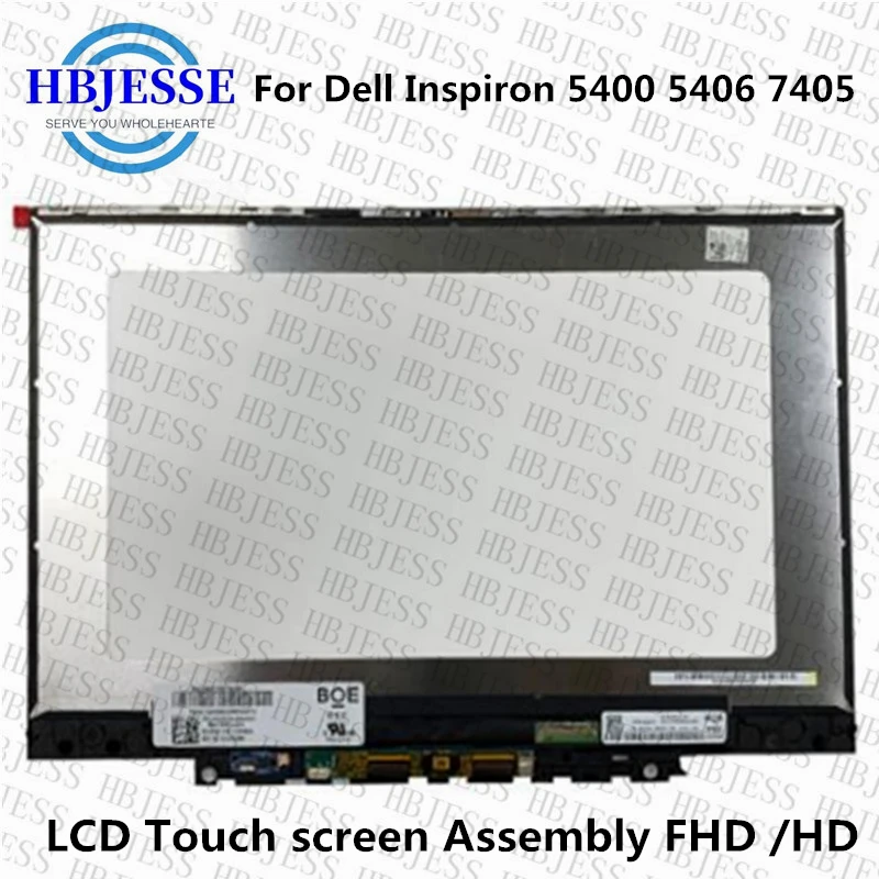 14.0 inch Touch Assembly For Dell Inspiron 5400 5406 7405 2-in-1 P126G P126G001 P126G002 Laptop LCD Screen Assembly With Touch