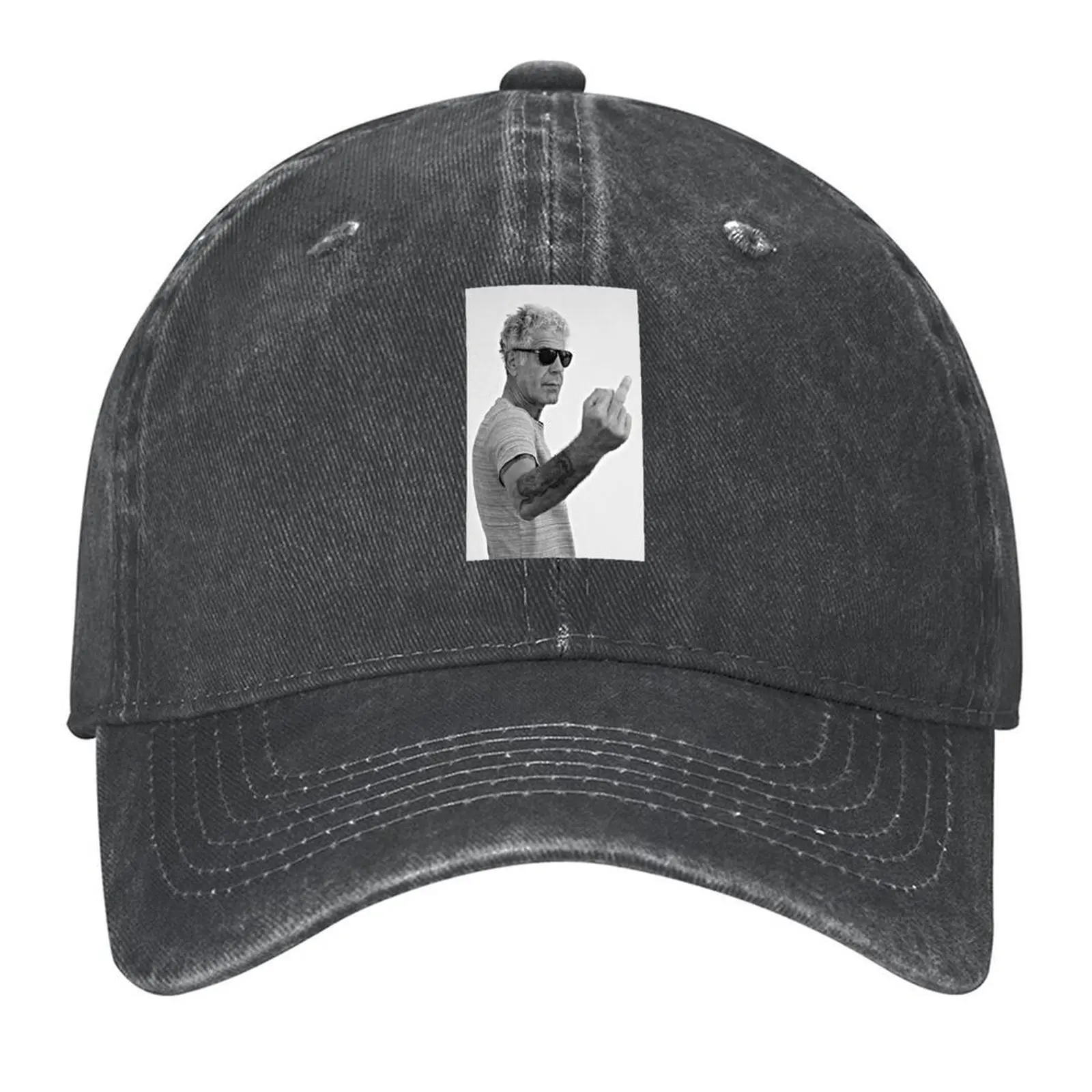 

Middle Finger Bourdain Baseball Cap Trucker Cap Big Size Hat Snapback Cap Sun Hat For Children Caps For Men Women's