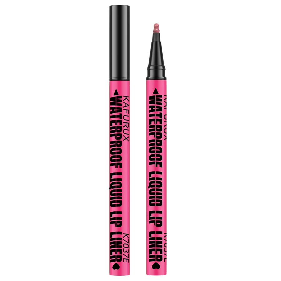 1PC Vloeibare Matte12-Kleur Lipliner Potlood Waterdicht Plumping Vlek Lippenstift Natuurlijke Lip Liner Overzicht Lippen Contour Make-Up - afbeelding 2