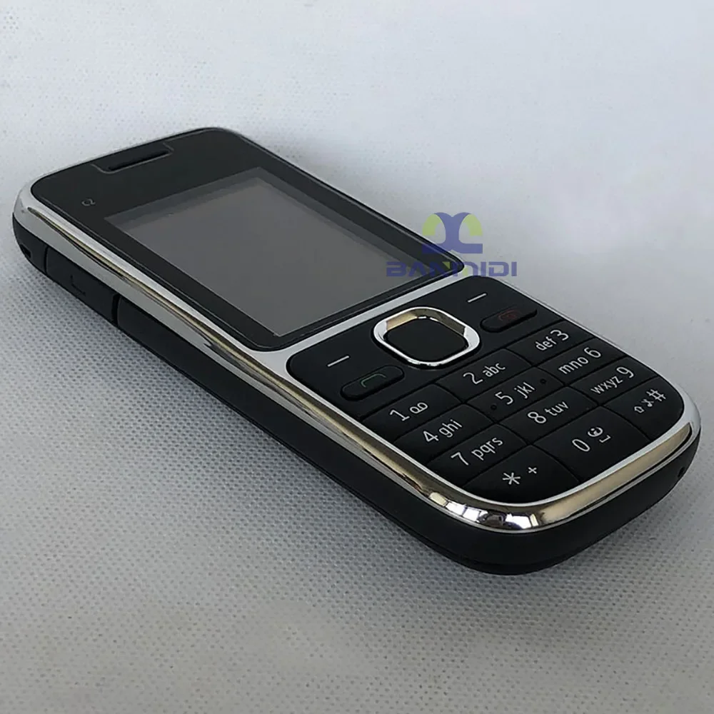 Original Unlocked C2 C2-01 2G 3G Mobile Cell Phone Support Hebrew & Russian & Arabic Keyboard Cellphone, Not Support USB Contact