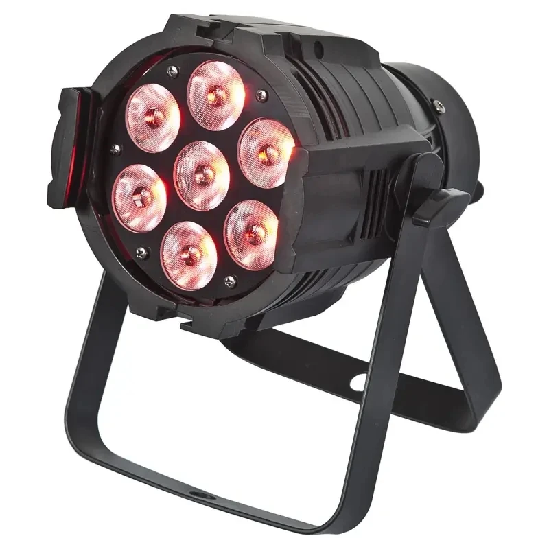 

AOPU 7*10W 4-in-1 LED Par Light RGBW Color Mixing Effect Stage Lighting for Theme Park Parties