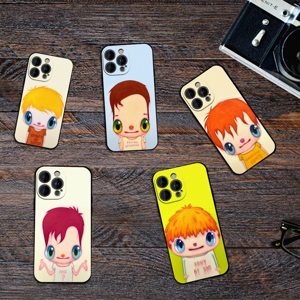J-Javier C-Calleja Art Phone Case for iPhone 12 11 13 14 15 16 Max Pro Plus Black Soft Silicone Cover