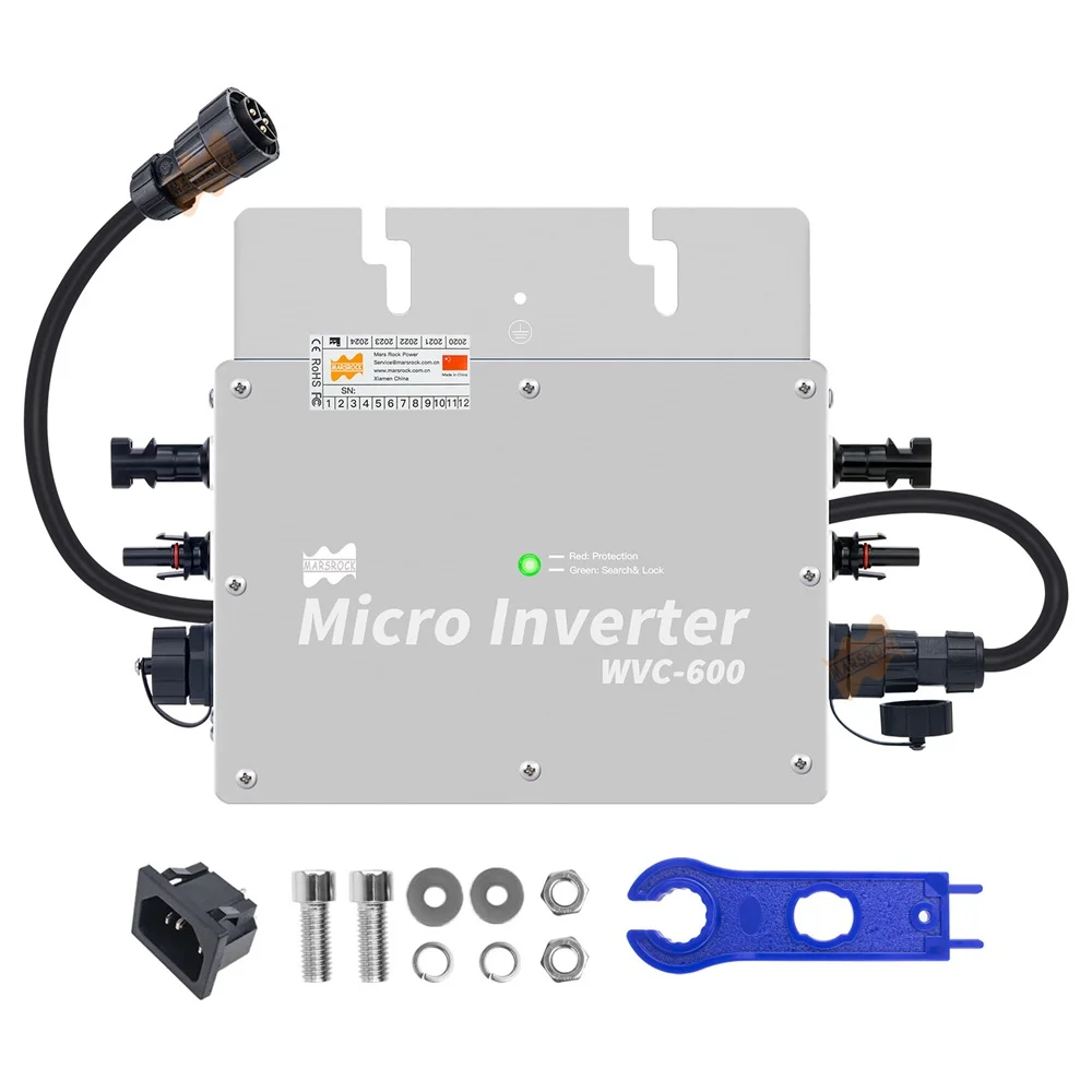 

600W 22-50VDC 80-260V ACMPPT solar grid connected micro inverter, capable of connecting 2 300W solar panels