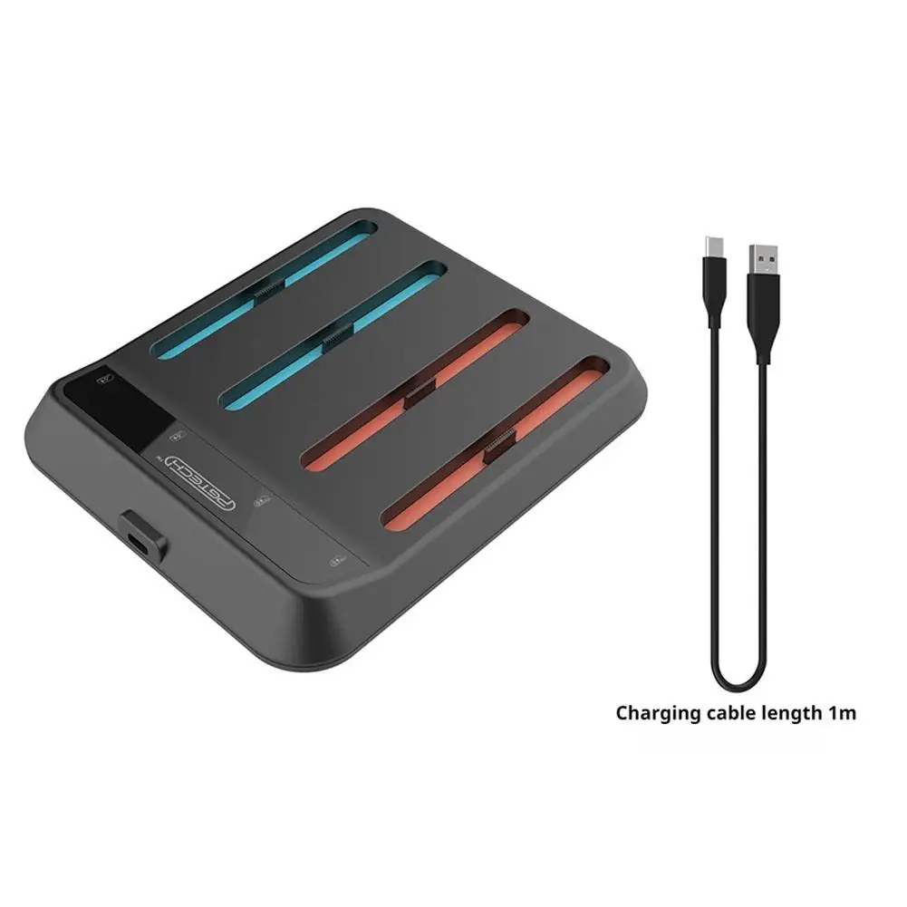 

1/2 Pairs Joycon Charging Dock Station For Nintendo Switch 2 Charges Up To 4 Controllers Left and Right Handle Charging Stand