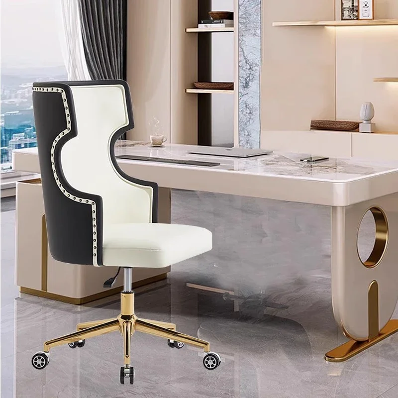 

Роскошный поворотный садовый офисный стул Трон Современный мобильный расслабляющий офисный стул Макияж Дизайнерская мебель для театра Sillas De Oficina