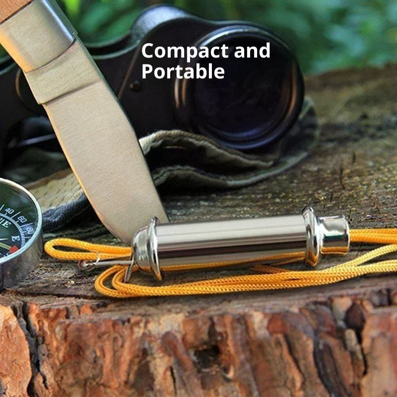 Stainless Steel High-Frequency Whistle for Outdoor Emergency Life-saving Traffic Command Training Sports And Referee Use