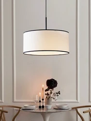 Wabi Sabi Pendant Light Vintage Nordic Fabric Hanging Lamp for Kitchen Restaurant Living Room Home Decor Suspension Luminaire