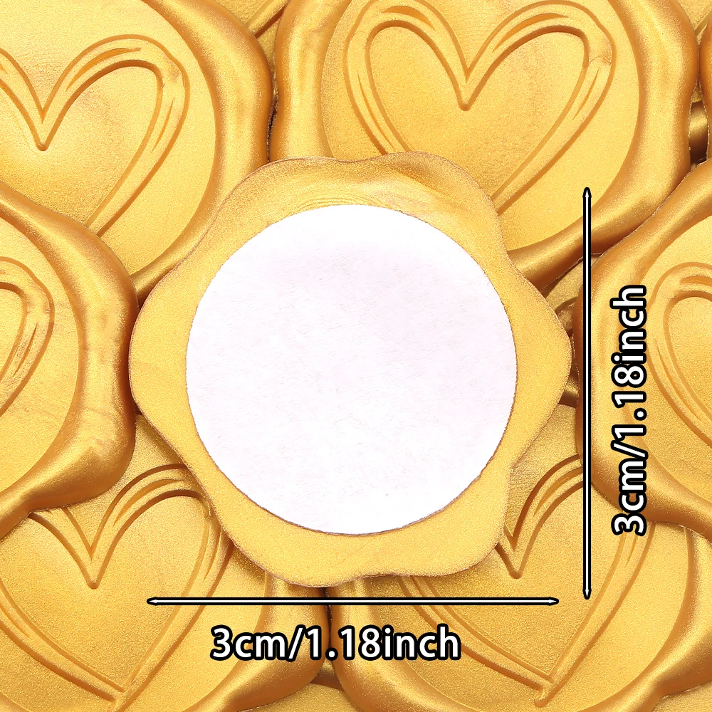 30Pcs Heart Wax Sea…