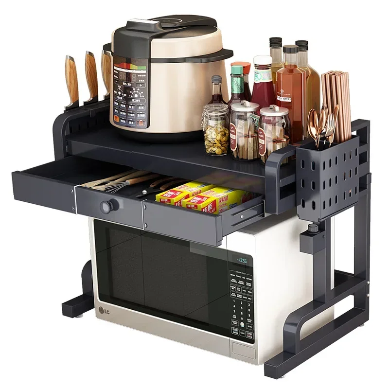 Kitchen Shelves Microwave Oven Shelves Cabinet Storage Racks
