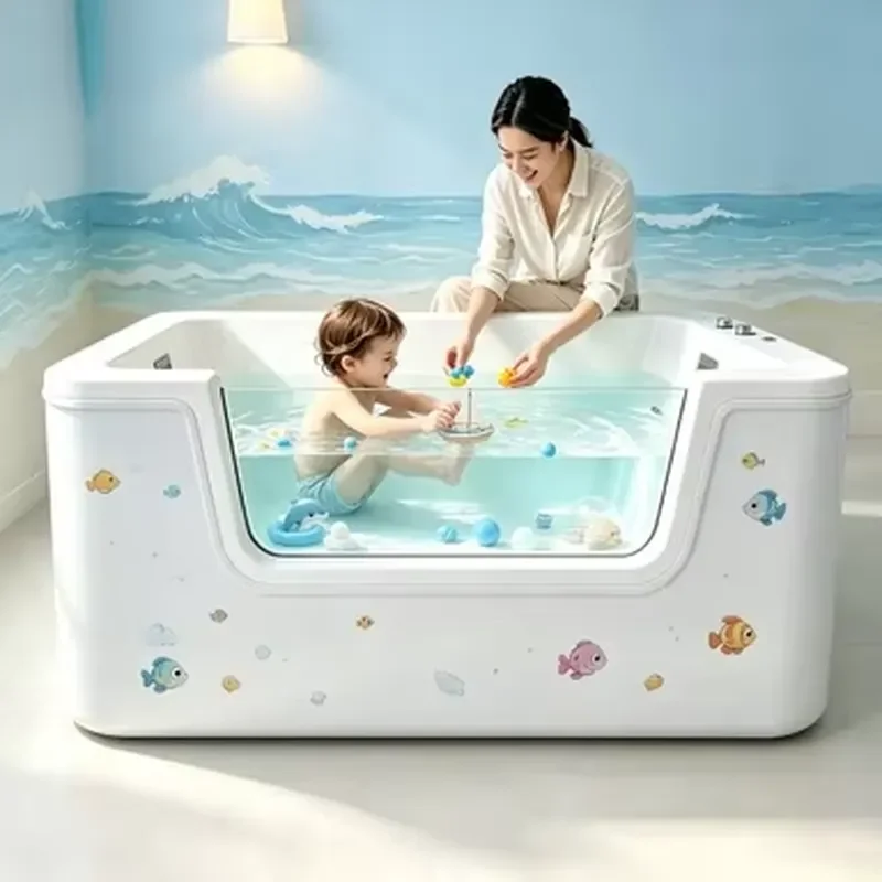 Portable Folding Baby Bath Tub with Adjustable Shoulder Straps Padded Design for Infant Comfort Safe Newborn Washing Basin